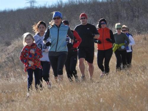 Edworthy XC 2010 - heading out on the ridge
